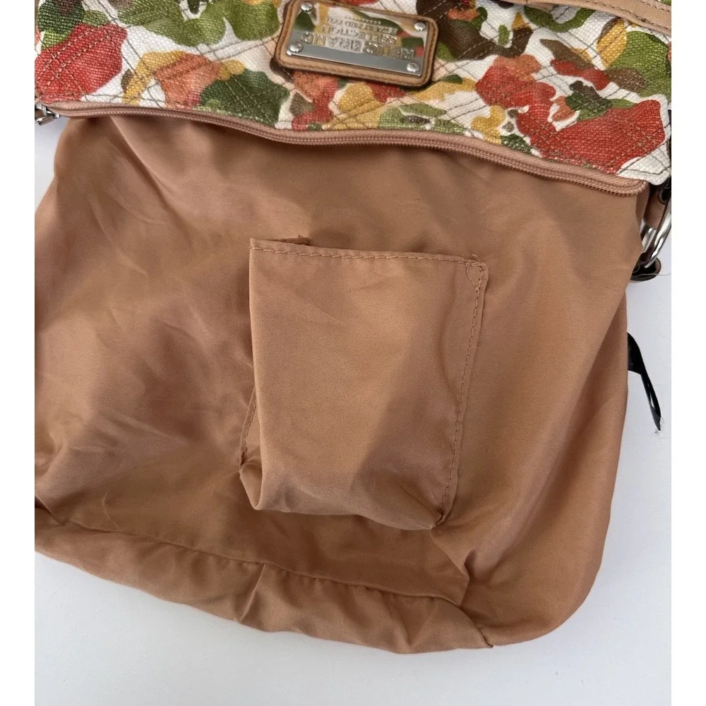 Relic Brand Collection Purse Handbag Canvas Orange Yellow Green Floral Camo